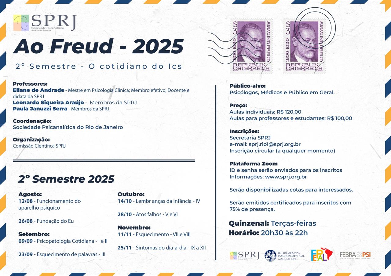 Curso Ao Freud – segundo semestre 2025