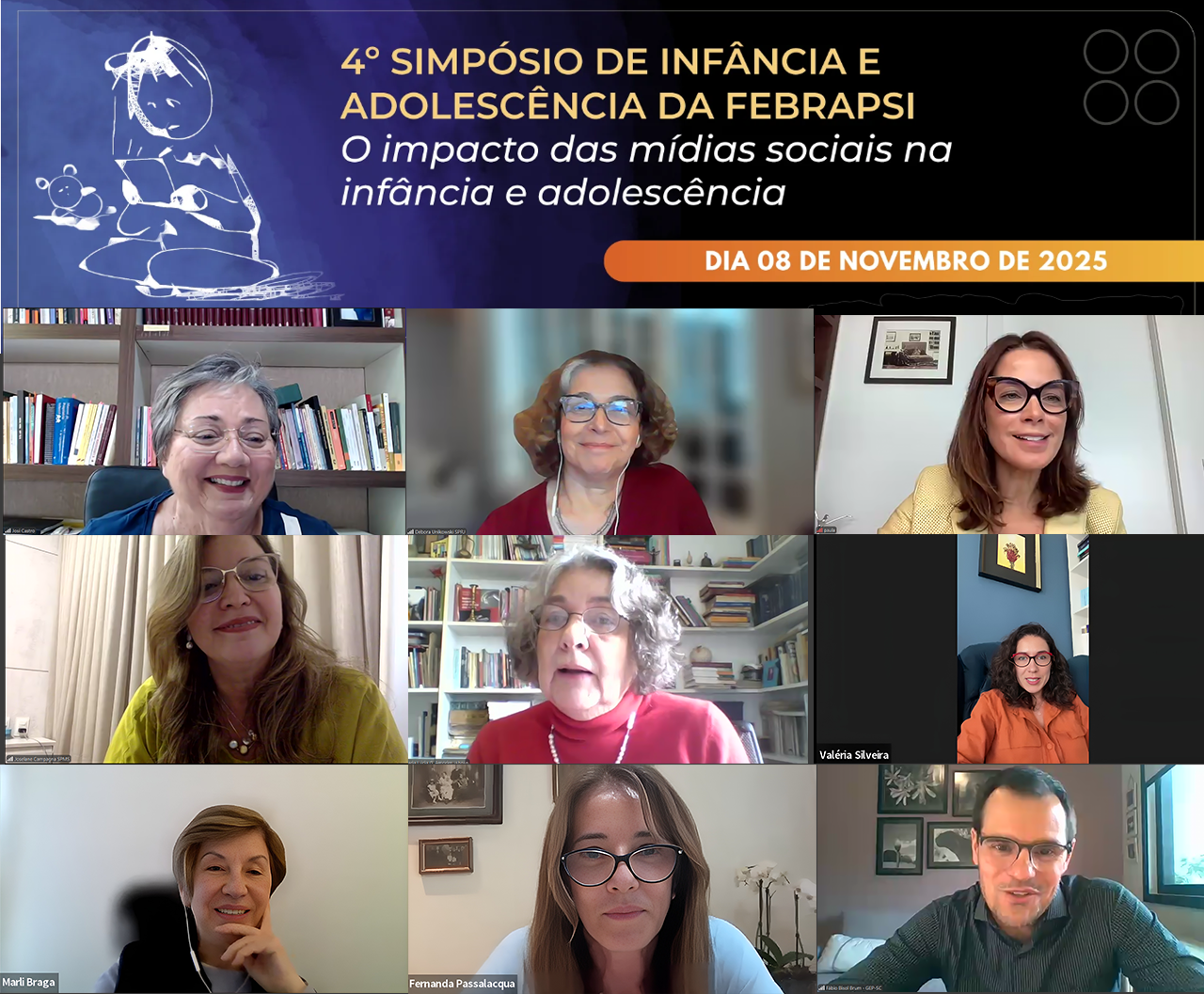 Febrapsi realiza 4º Simpósio de Infância e Adolescência. Assista o evento no canal da Febrapsi no youtube