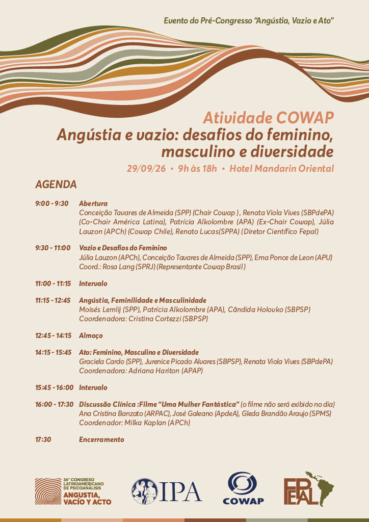 Atividade COWAP – Evento do pré-congresso da FEPAL. Veja mais informação, clique aqui
