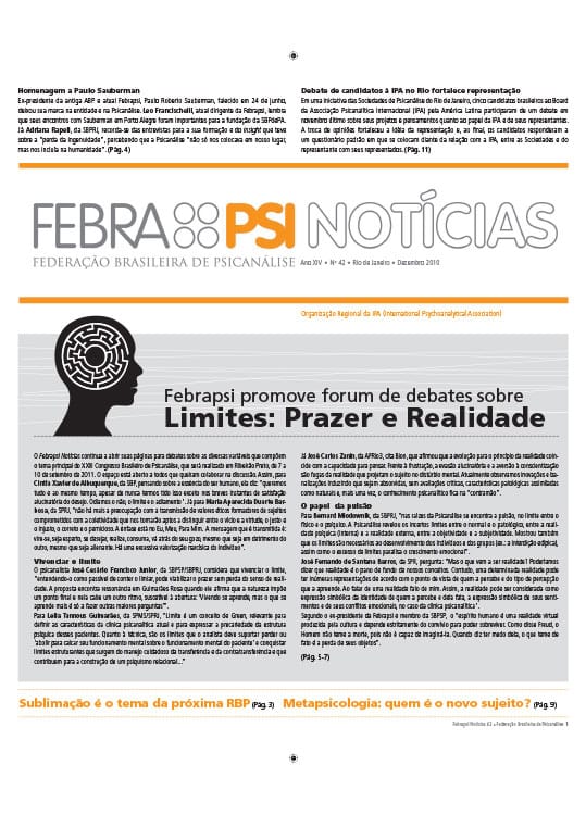 FEBRAPSI Notícias Nº 42 - Dezembro de 2010