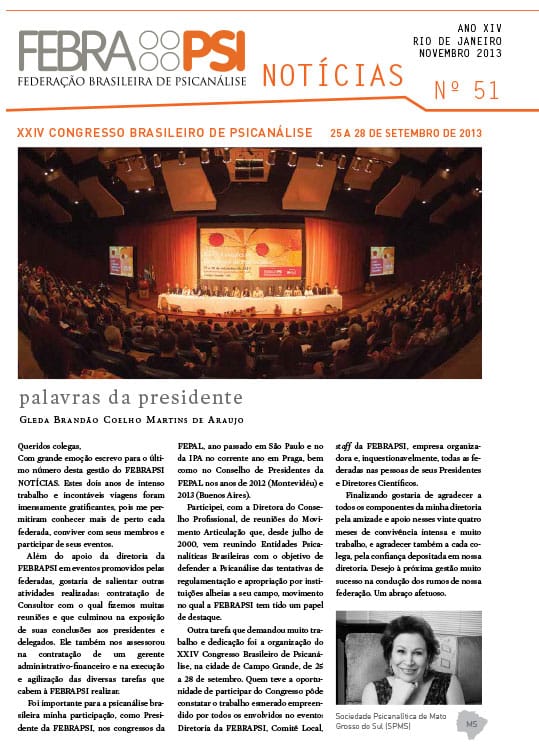 FEBRAPSI Notícias Nº 51 - Novembro de 2013
