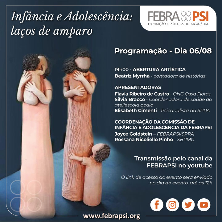 Inscrições abertas para “Infância e Adolescência: laços de amparo”. Clique aqui.