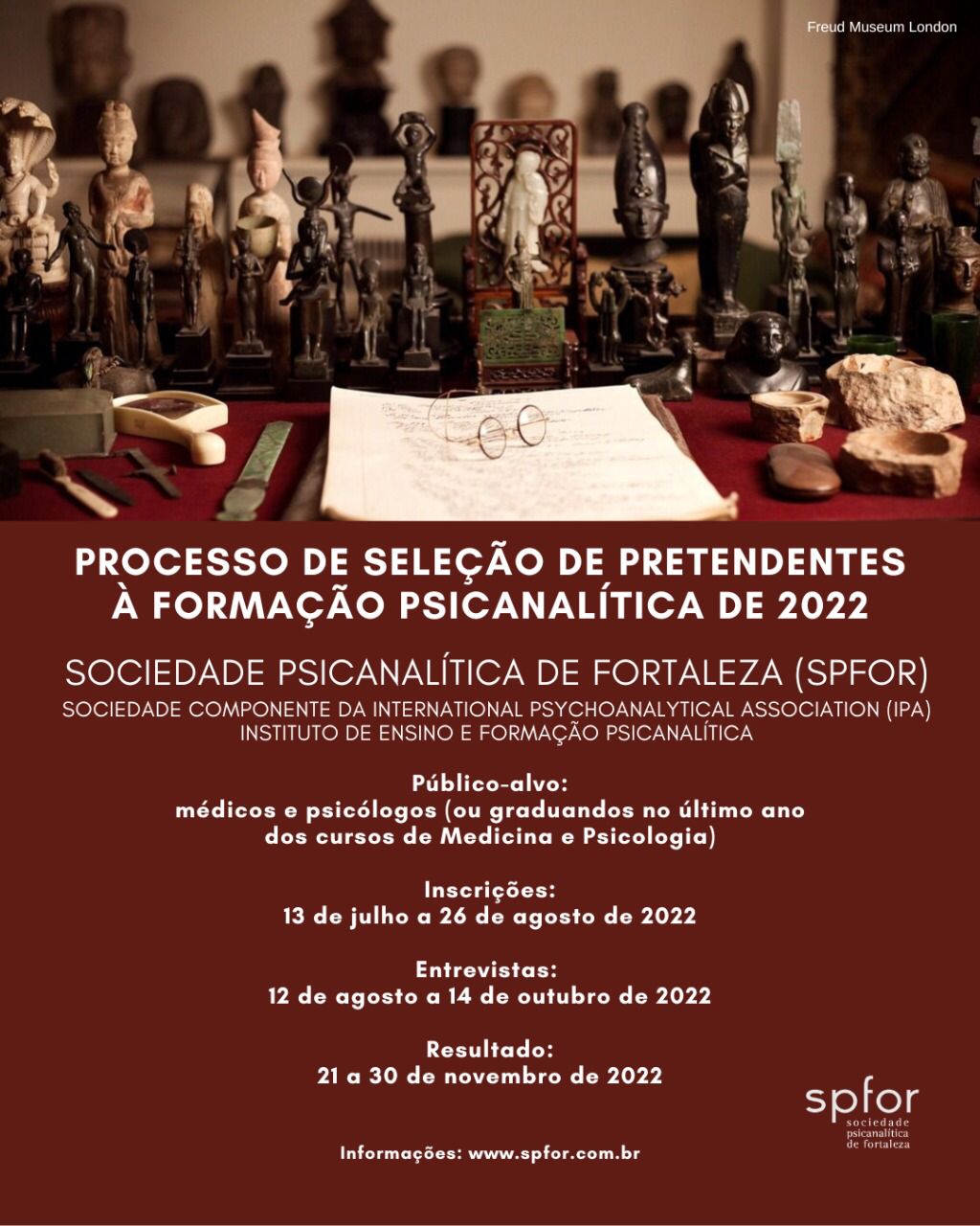 EDITAL DE SELEÇÃO DE PRETENDENTES À FORMAÇÃO PSICANALÍTICA - 2022 - SPFOR