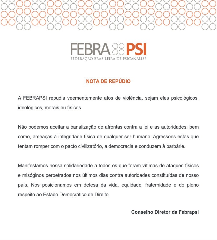 Nota de Repúdio conta a violência