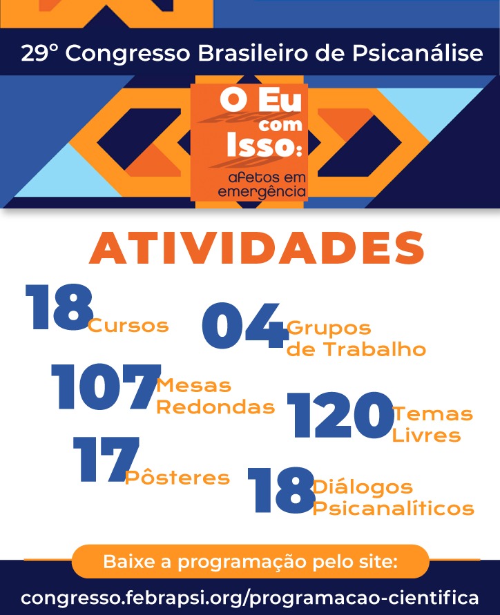 Acesse o hotsite e veja a programação científica preliminar e faça a sua inscrição. Clique aqui