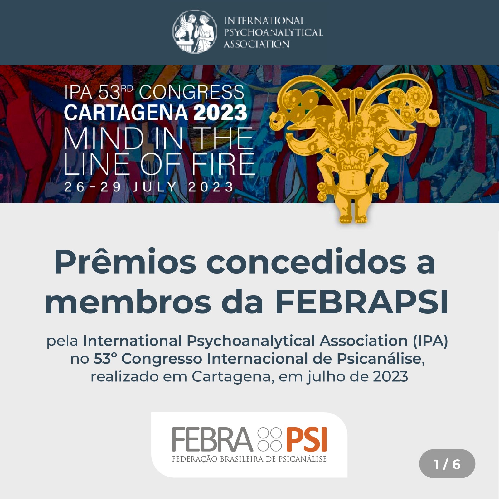 Febrapsi parabeniza seus membros vencedores dos prêmios IPA