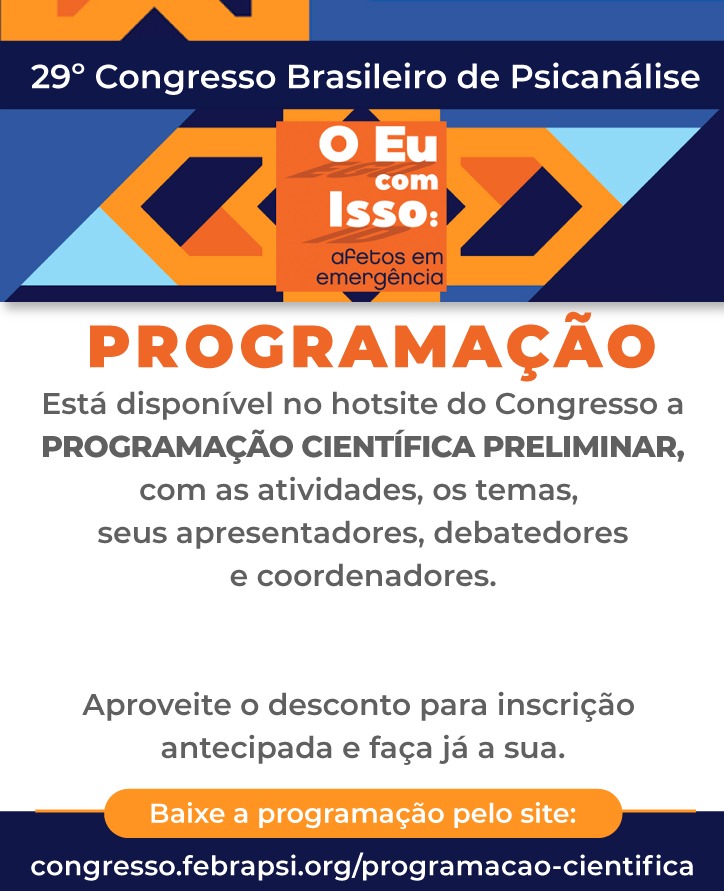 Programação científica preliminar está disponível no hotsite do congresso