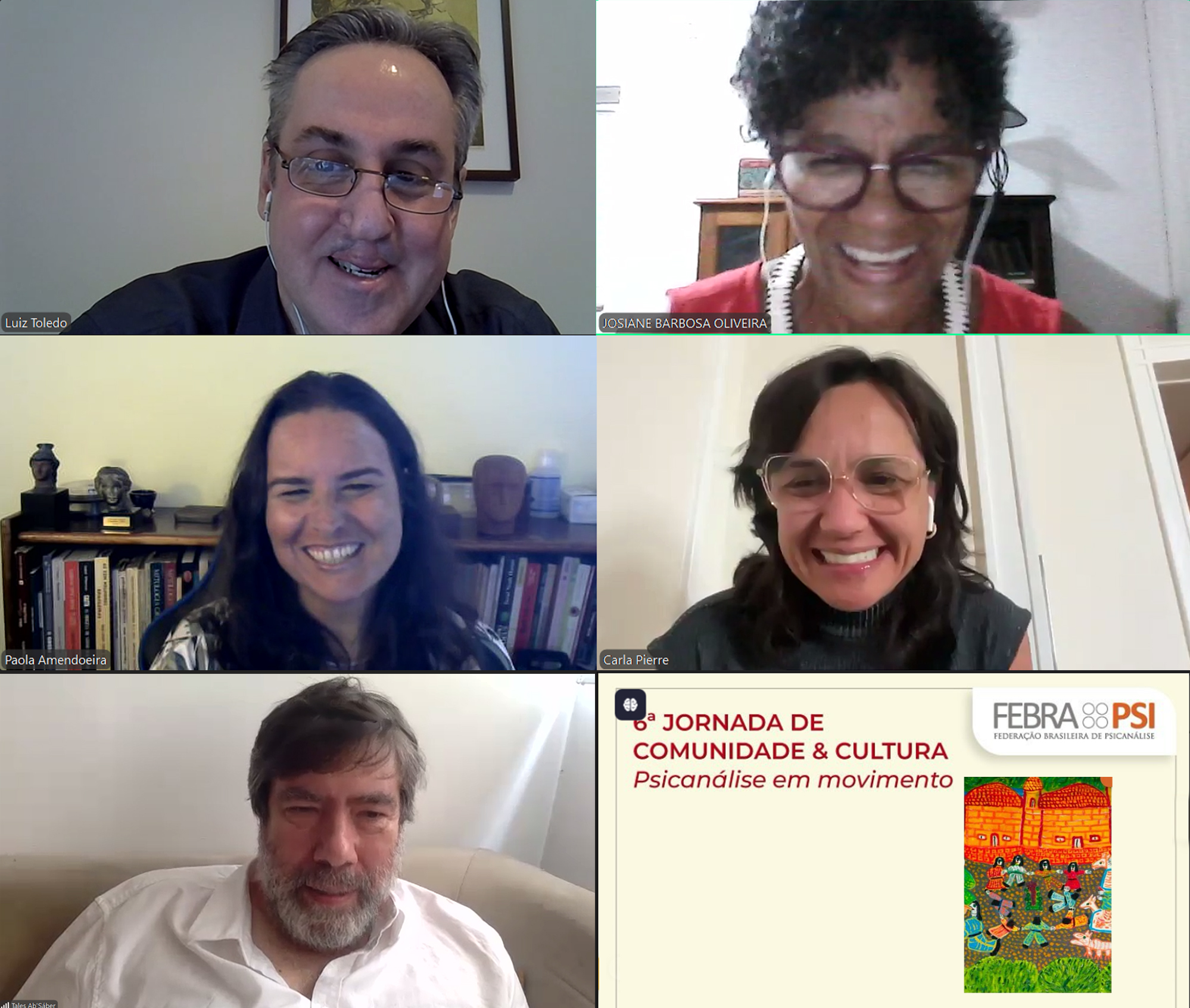Febrapsi realiza 6ª Jornada de Comunidade e Cultura com tema “Psicanálise em Movimento”