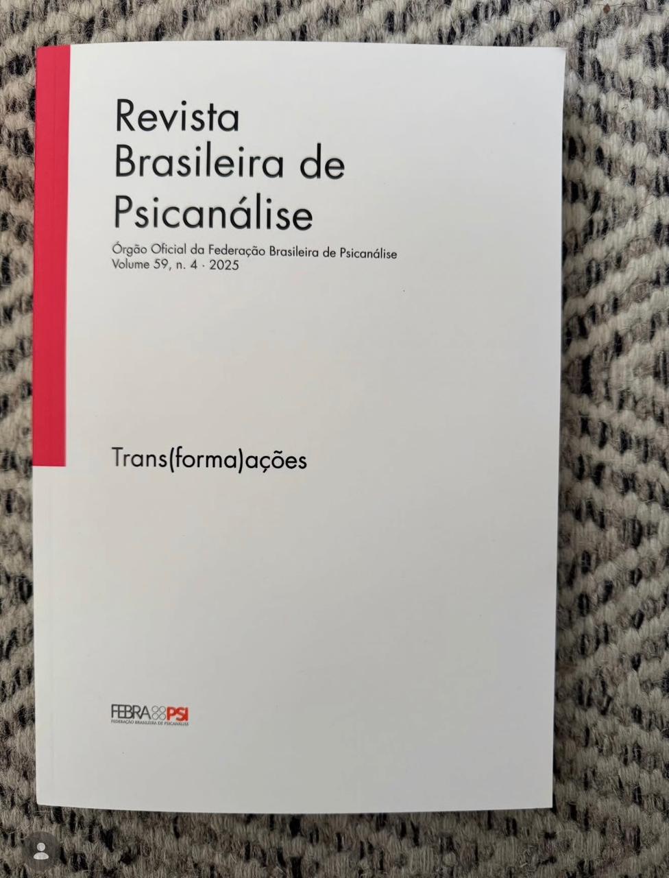 Nova edição da Revista Brasileira de Psicanálise já está disponível