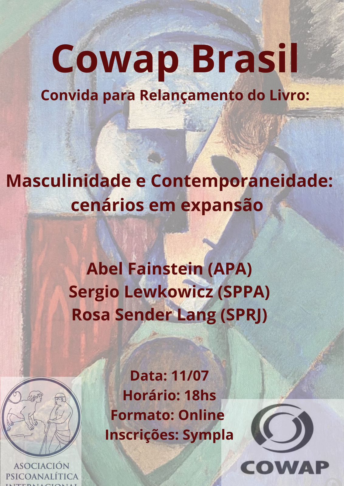 COWAP Brasil promove relançamento do livro “Masculinidade e Contemporaneidade”. Adquira seu ingresso